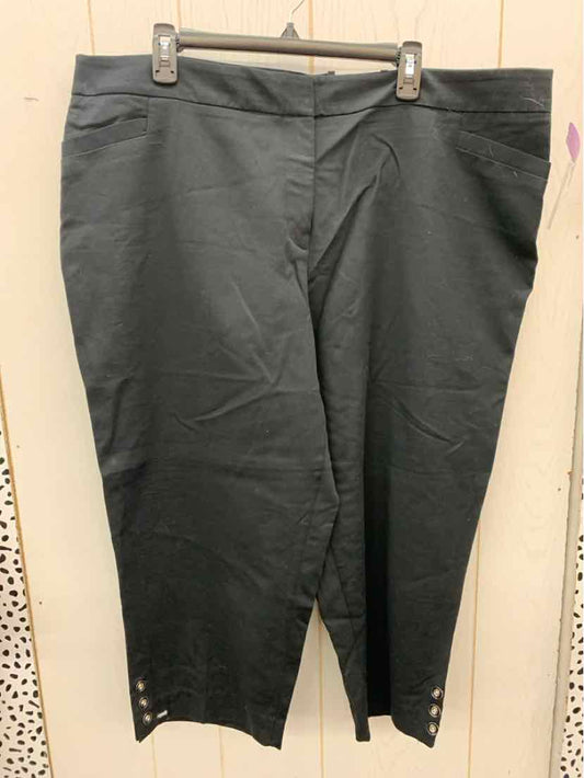 Roz & Ali Black Womens Size 24W Pants