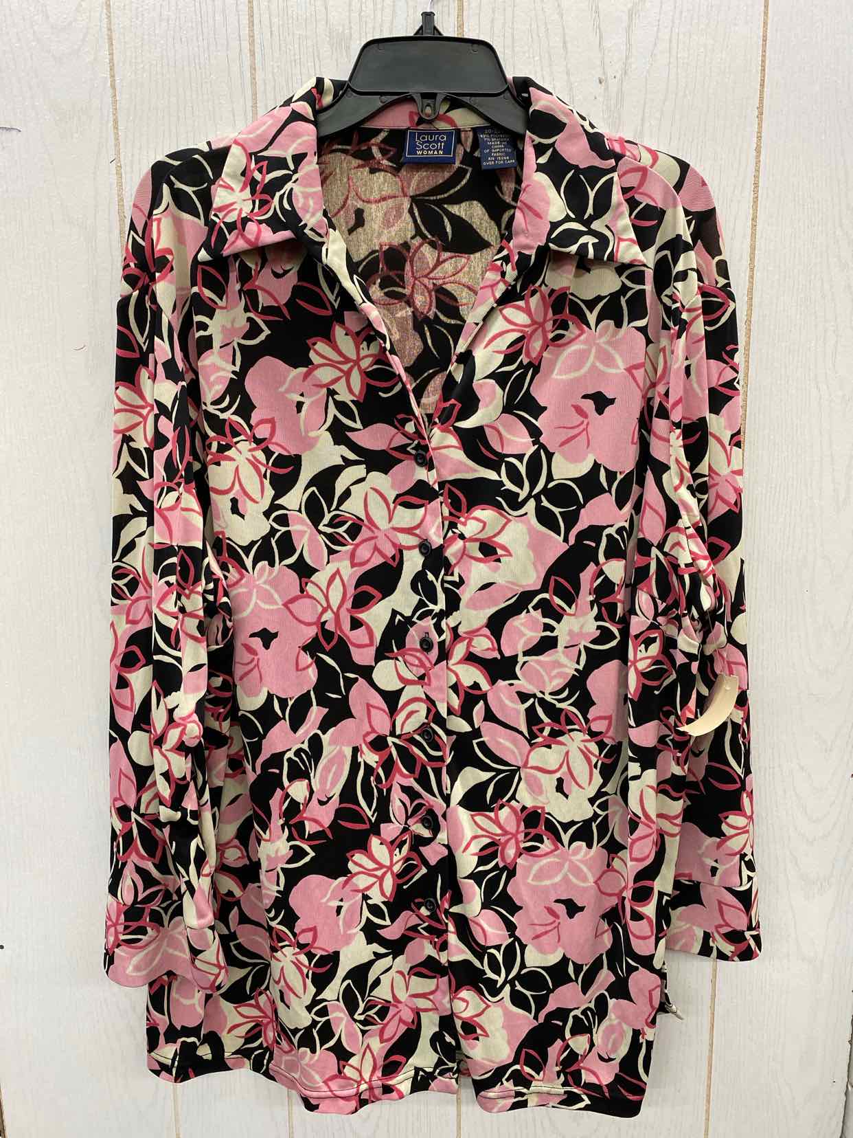 Laura Scott Pink Womens Size 20/22W Shirt