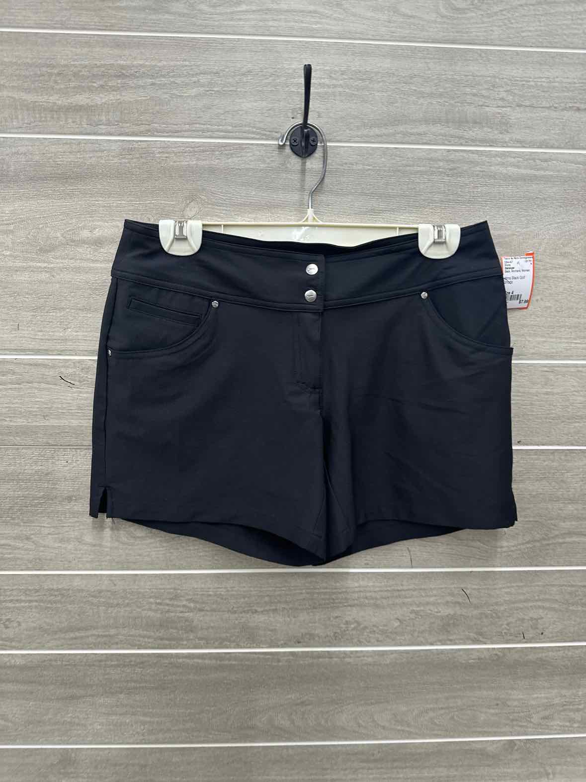 Slazenger Size 4 Black Womens Shorts