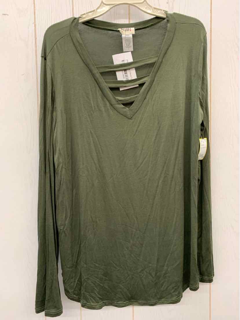 Bibi Olive Womens Size L Shirt