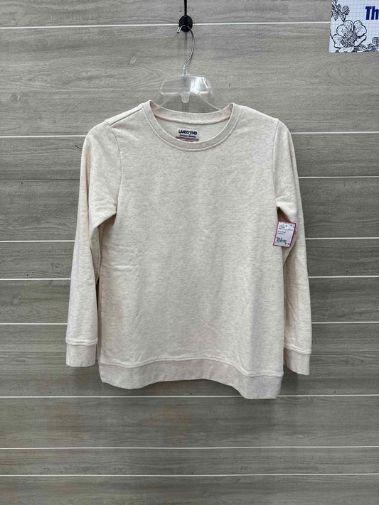 Lands End Size S Beige Womens Sweatshirt
