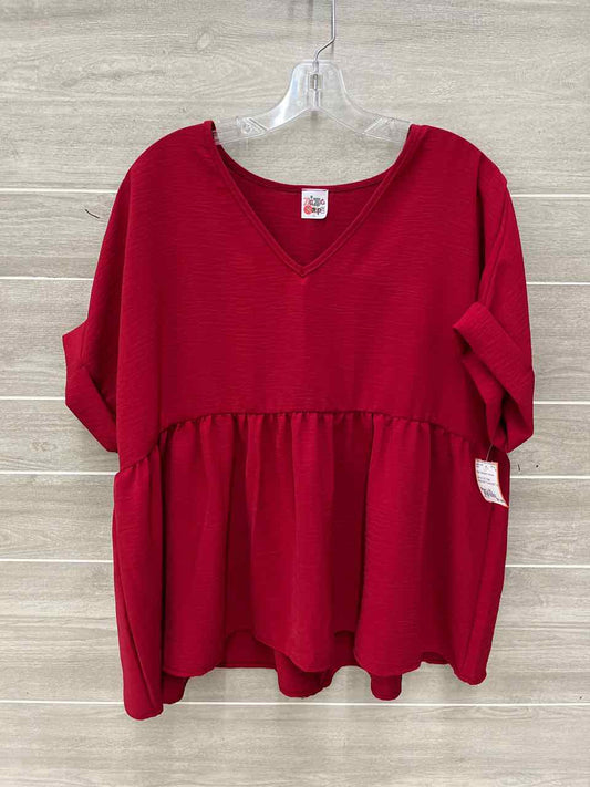 Red Womens Women Size L/XL Shirt