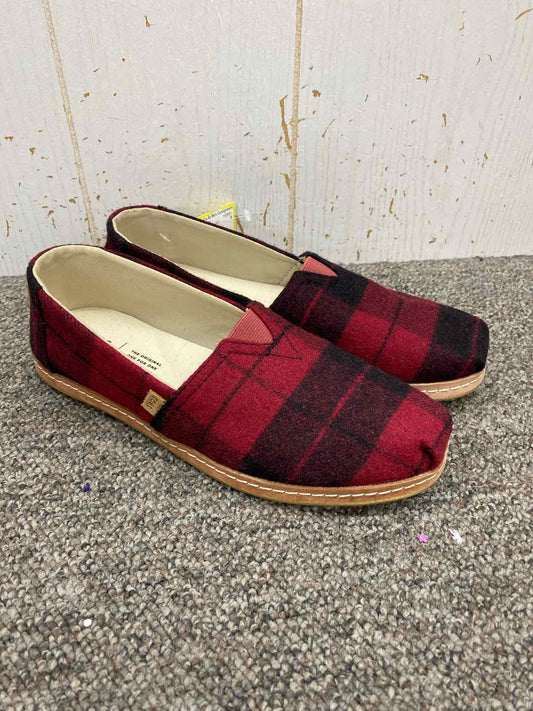 TOMS Red Womens Size 7.5 Shoes/Footwear