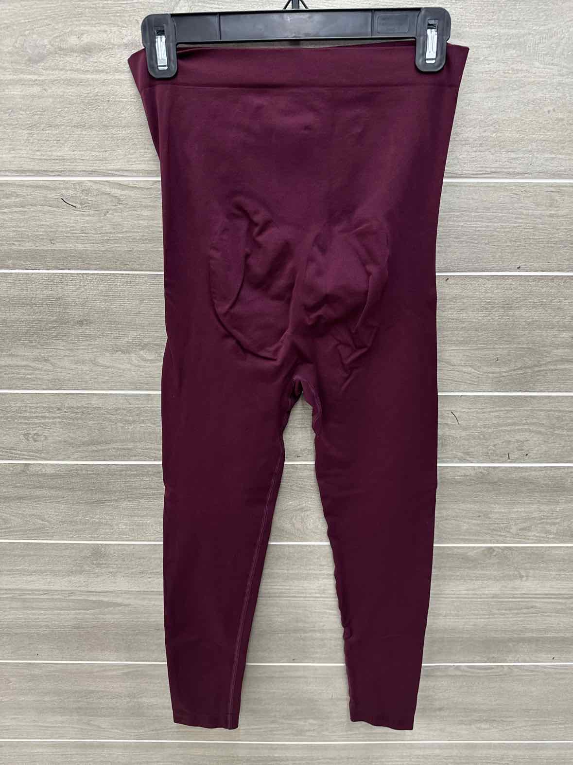 Size S Burgundy Maternity Leggings