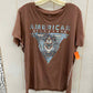 American Fighter Brown Womens Size XL Shirt