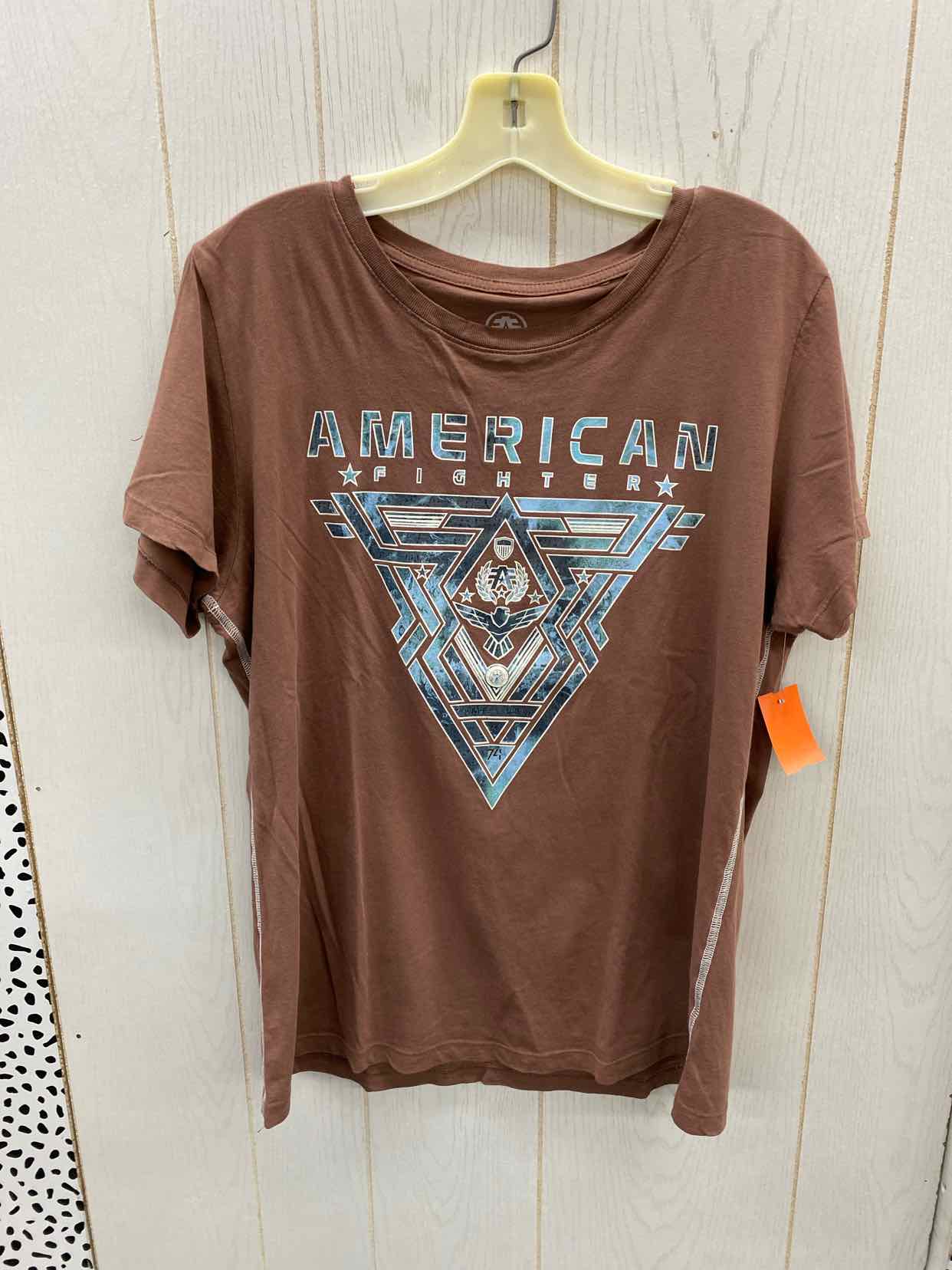 American Fighter Brown Womens Size XL Shirt