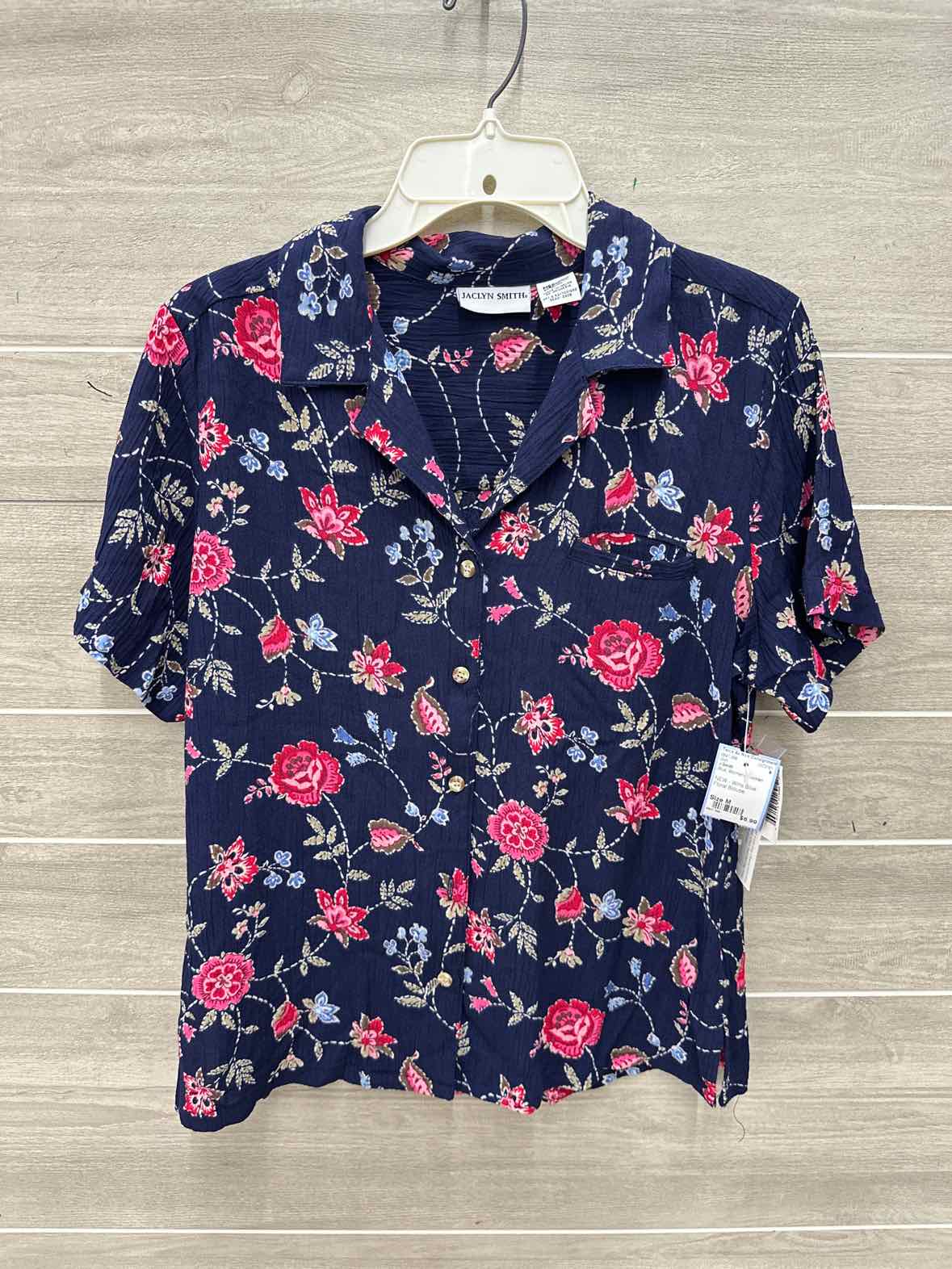 J Smith Size M Blue Womens Shirt