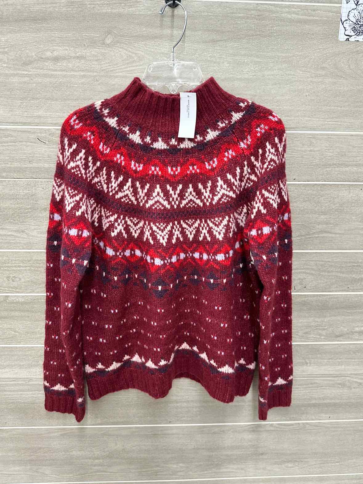 American Eagle Size L Burgundy Womens Sweater
