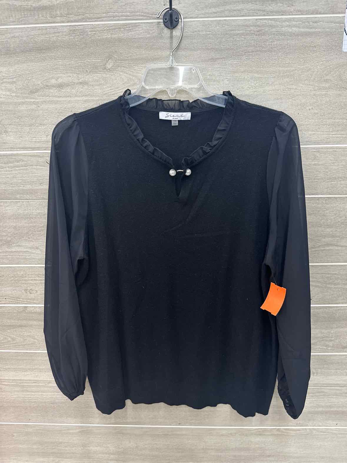 sioni Size 1X Black Plus Sweater