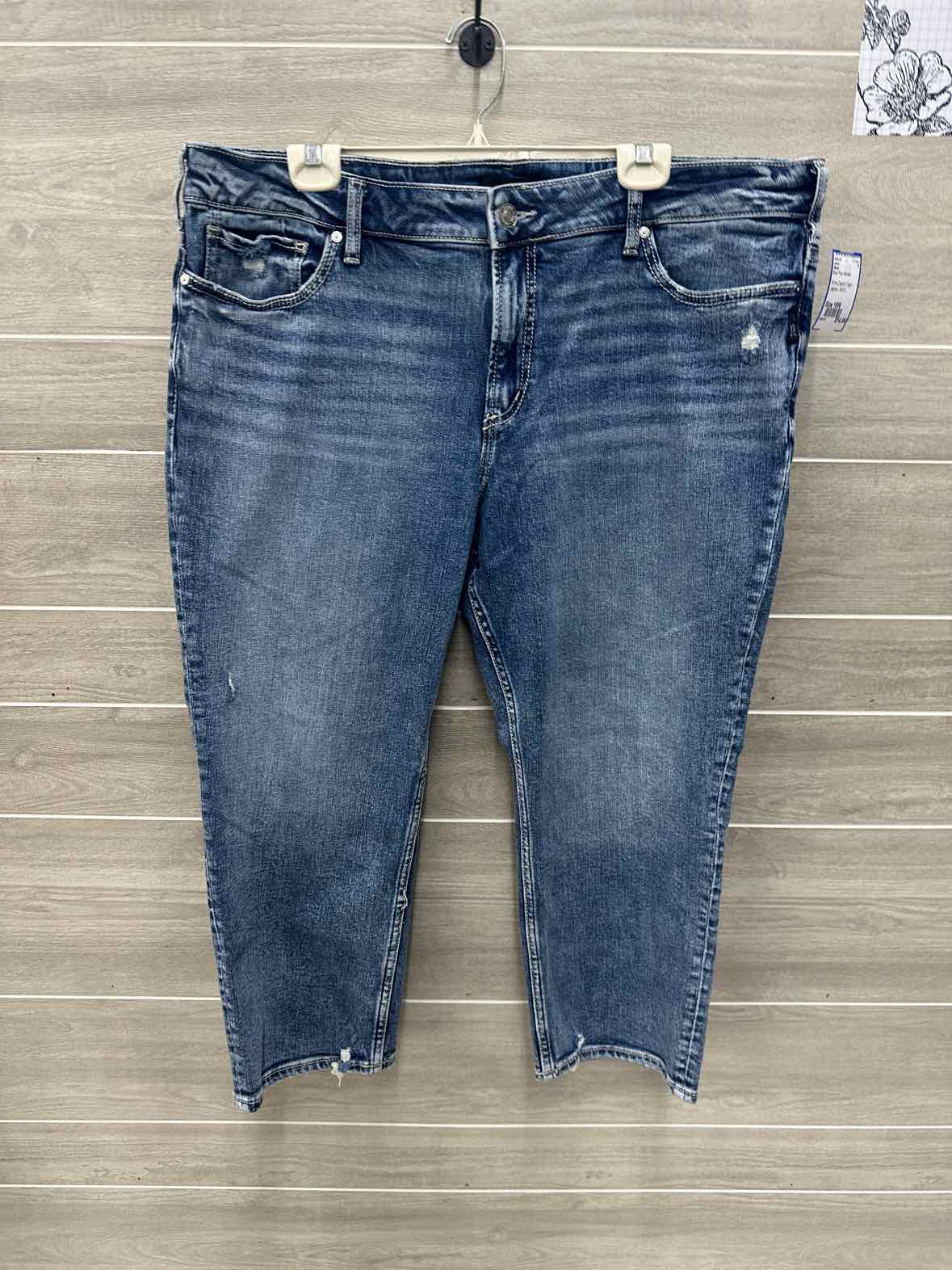 Silver Size 18W Blue Plus Jeans