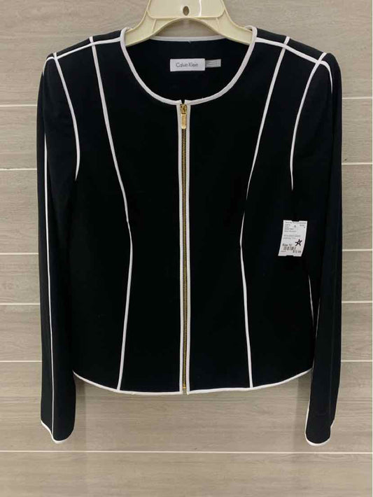 Calvin Klein Black Womens Size 10 Blazer