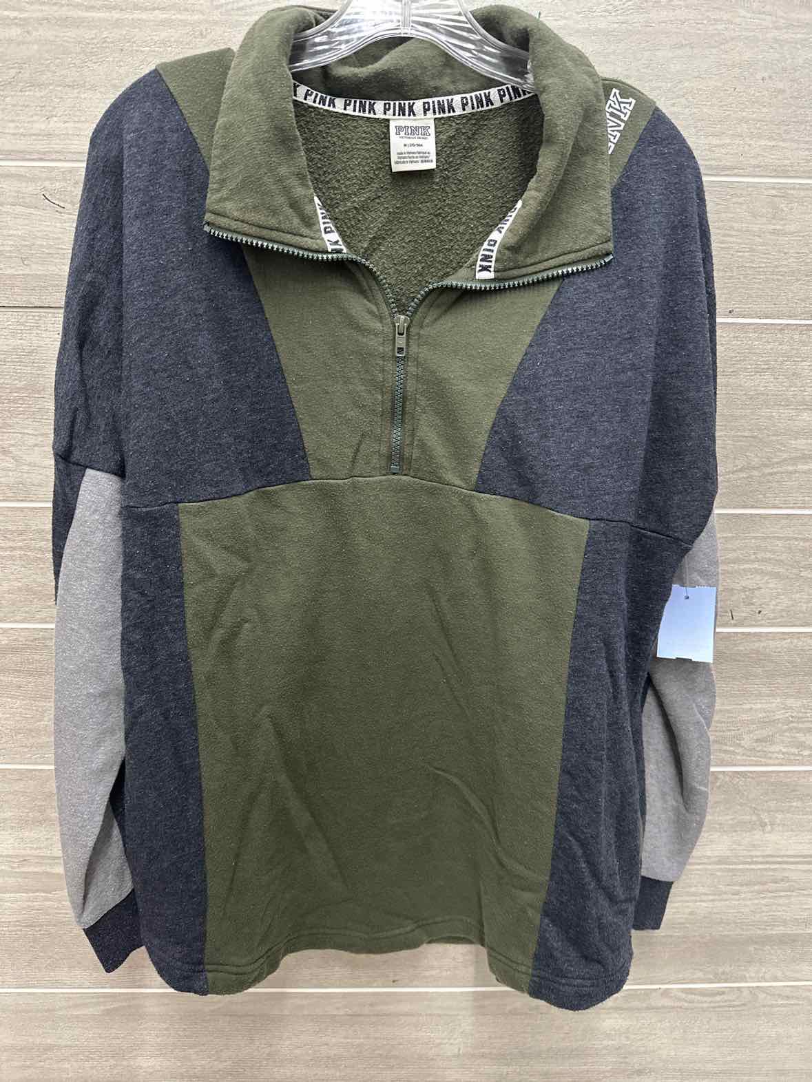 PINK Size M Olive Womens Sweatshirt