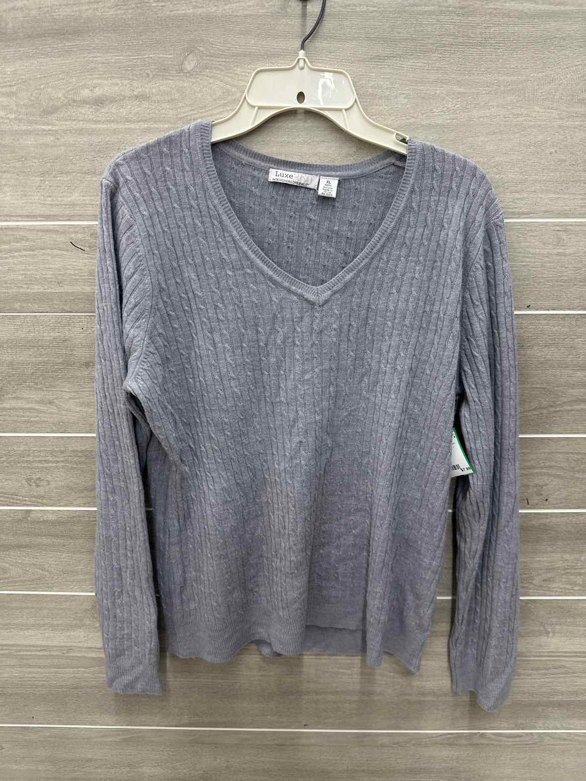 Designers Originals Size XL Gray Womens Sweater