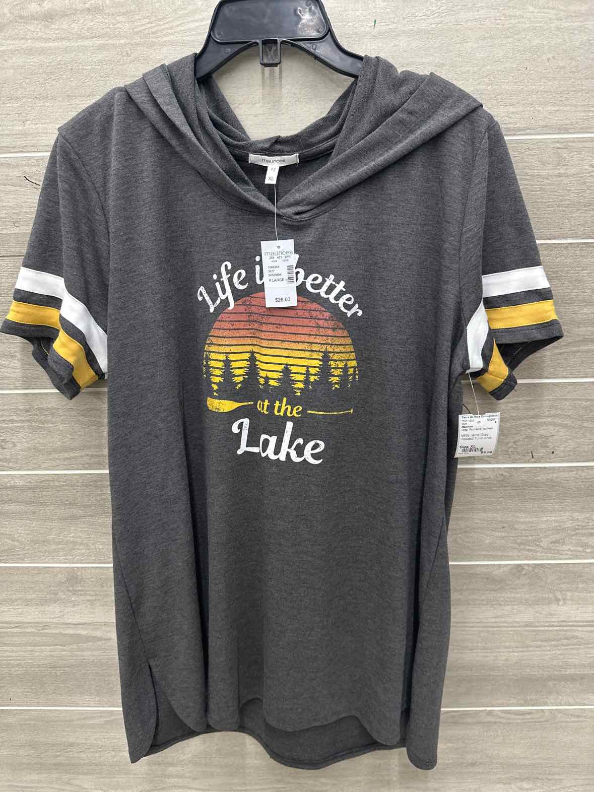 Maurices Size XL Gray Womens Shirt