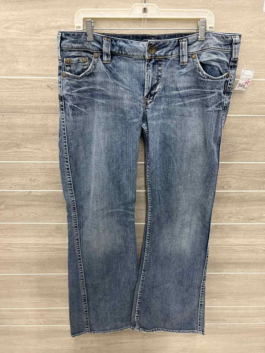 Silver Size 16 Blue Womens Jeans
