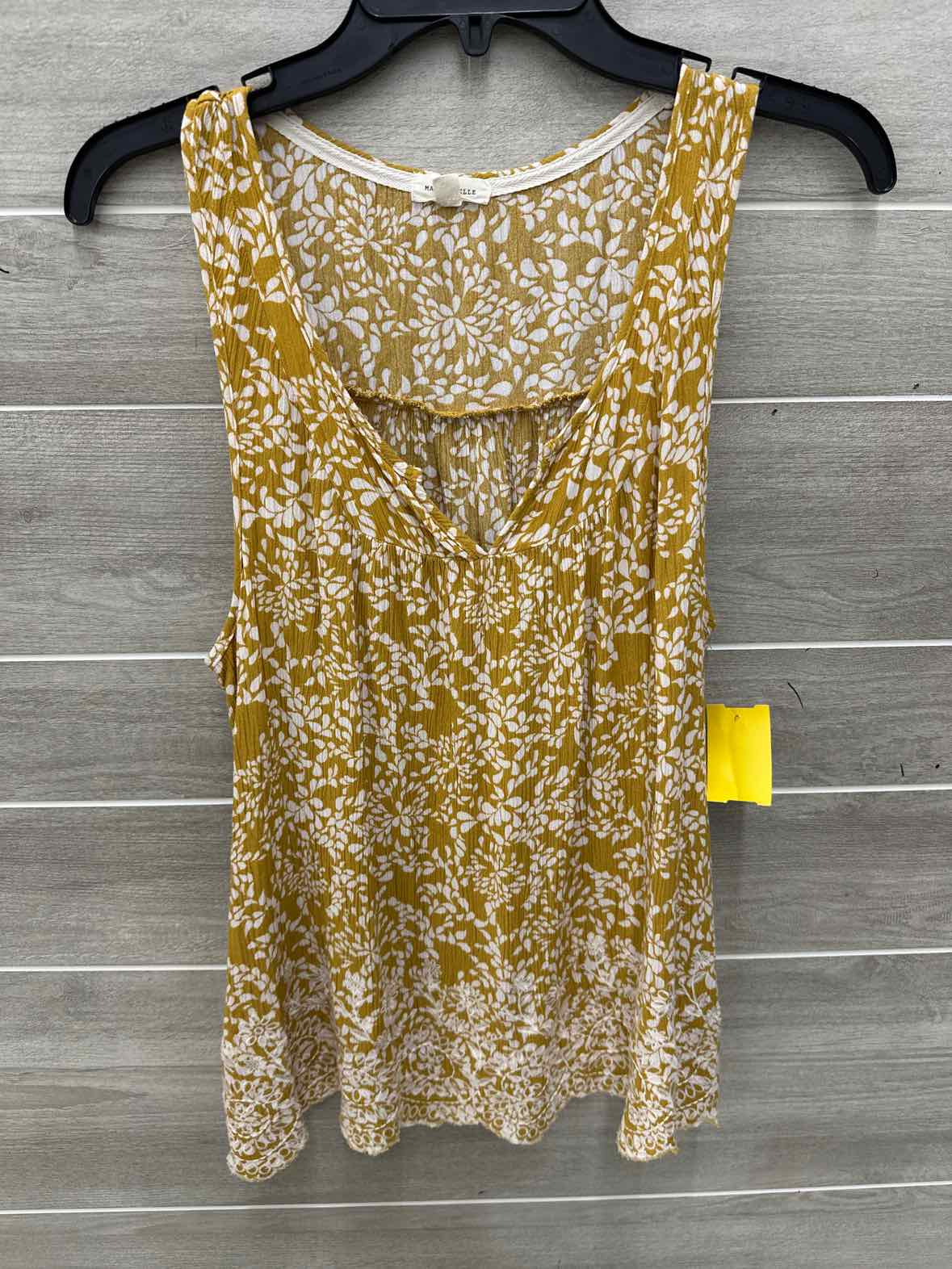 Mason Belle Mustard Womens Size M Tank Top