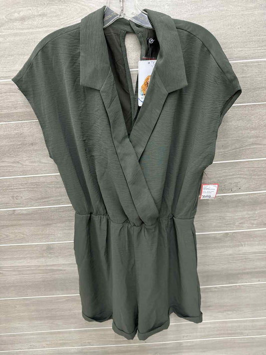 Pretty Garden Olive Womens Women Size 12/14 Romper