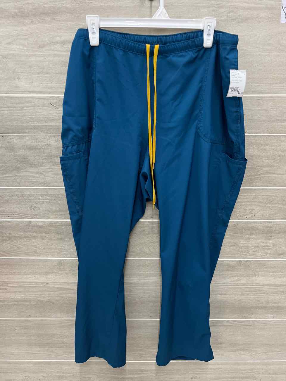 Carhartt Size 2X/P Teal Petite Scrub Pants
