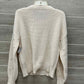 Hem & Thread Cream Womens Women Size L Sweater