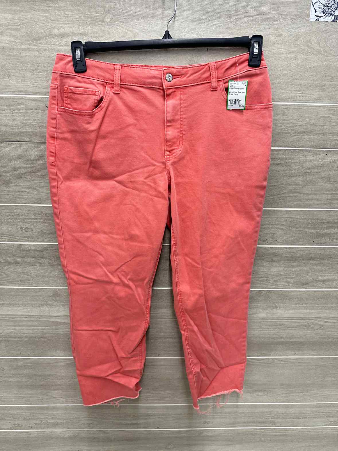 Maurices Size 14 Short Coral Womens Pants
