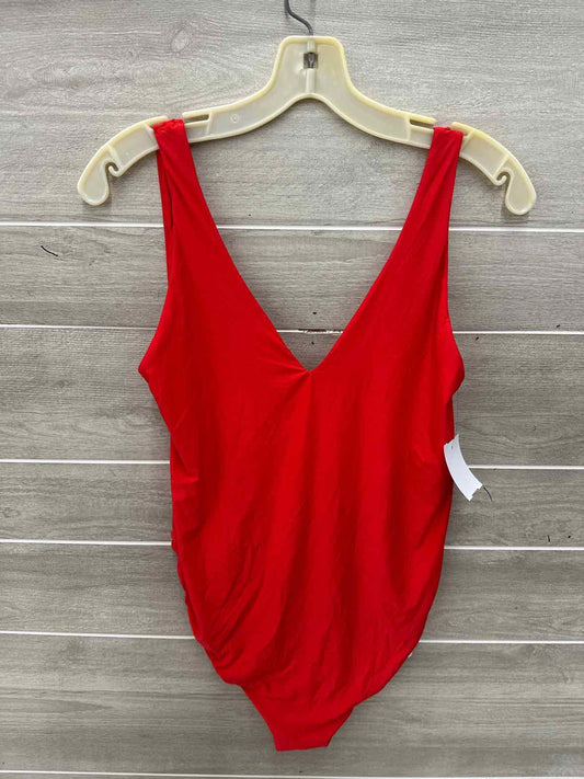 AERIE Red Womens Women Size XL Bodysuit