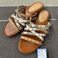 Nine West Gold Womens Size 9.5 Sandals