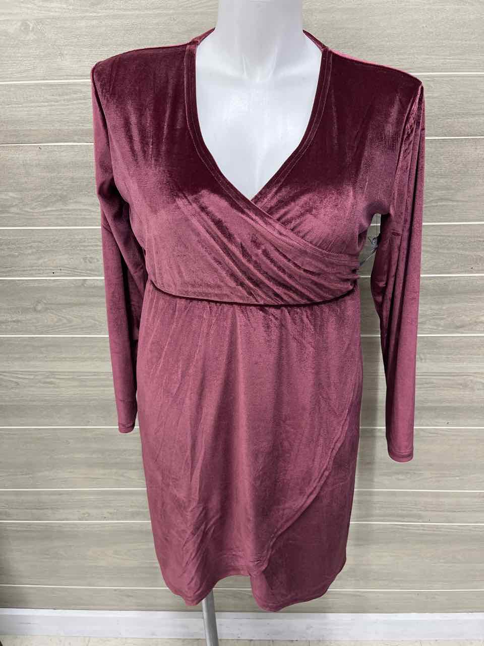 Serra Size 10/12 Burgundy Womens Dress