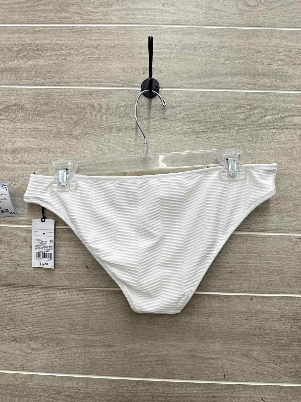 Shade & Shore Size M White Womens Swimsuit
