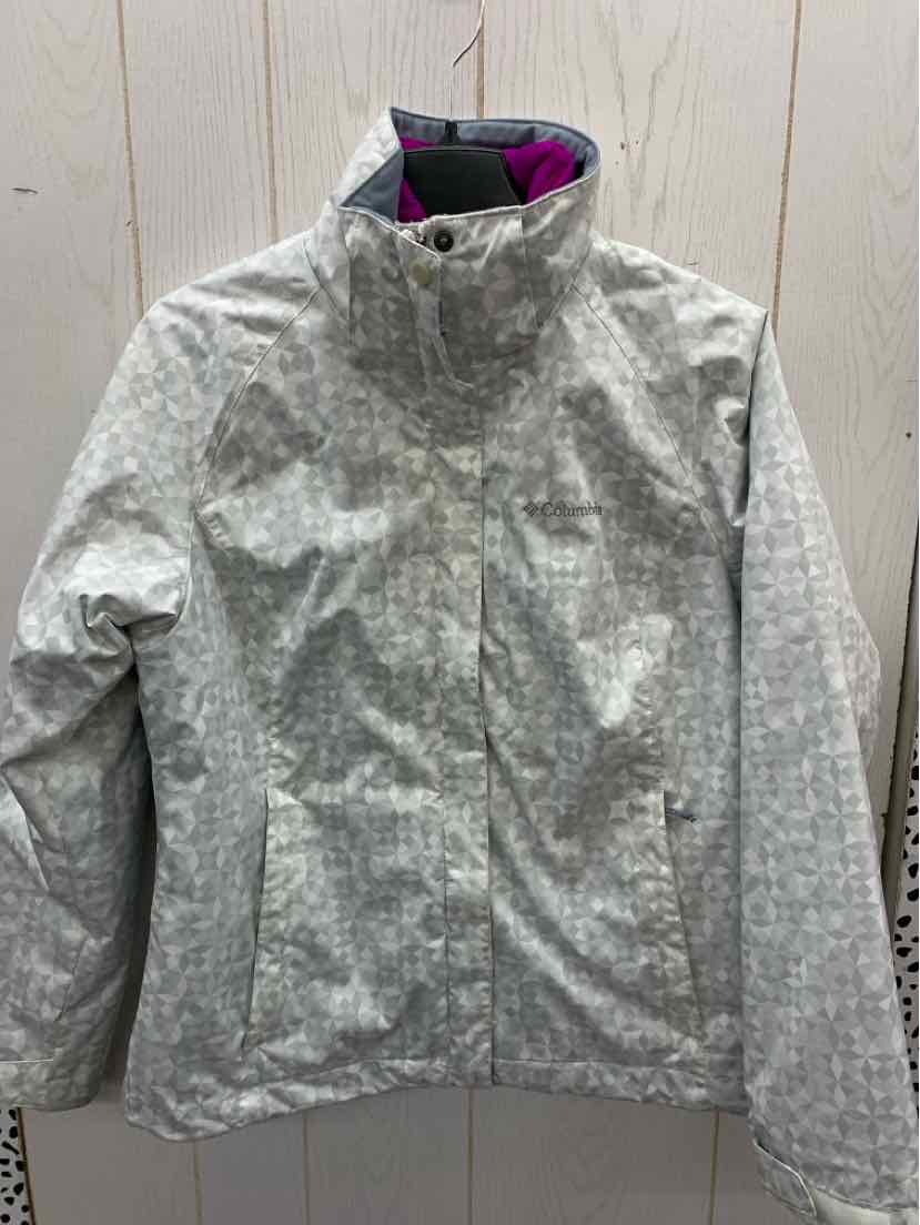 Columbia White Womens Size M Jacket (Outdoor)