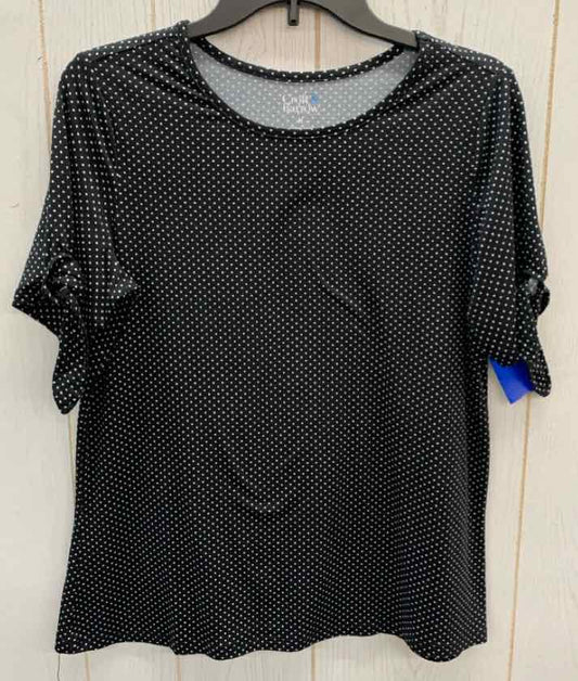 Croft & Barrow Black Womens Size M Shirt