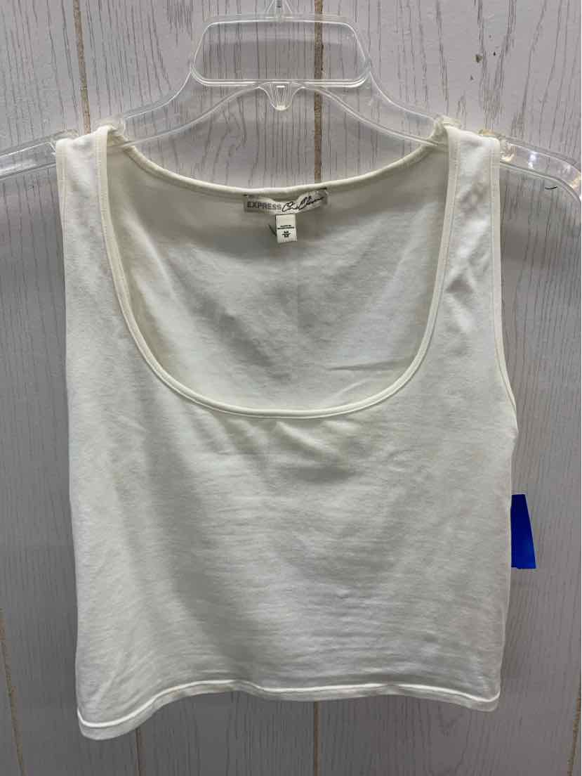 Express Cream Womens Size M Tank Top