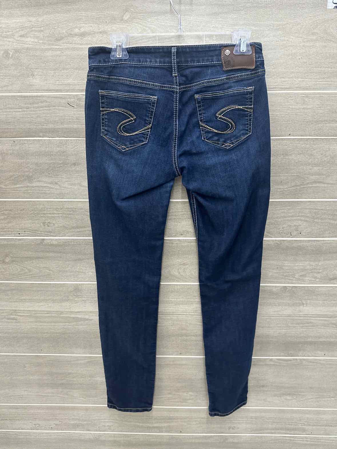 Silver Blue Womens Women Size 6 Jeans
