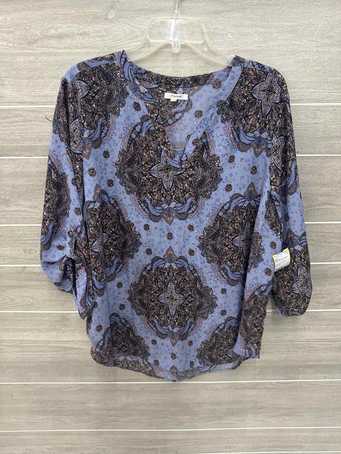 Maurices Blue Womens Women Size 1X Shirt