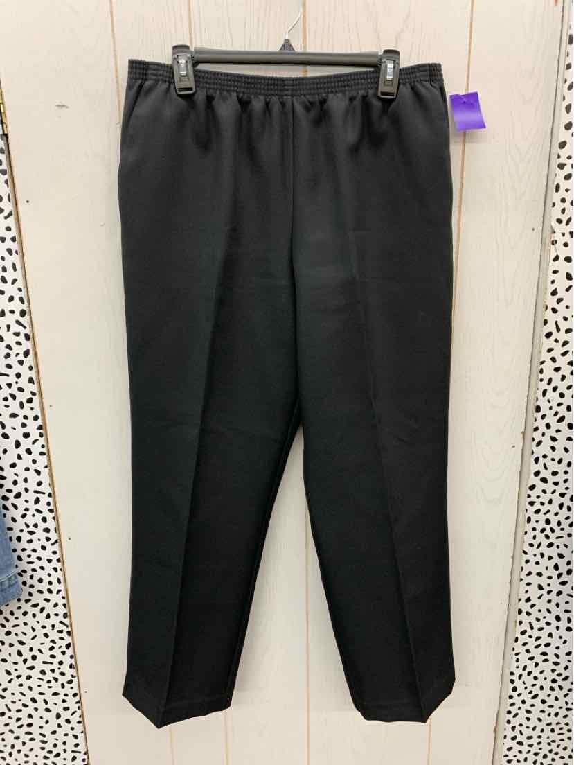 Alfred Dunner Black Womens Size 14 Pants