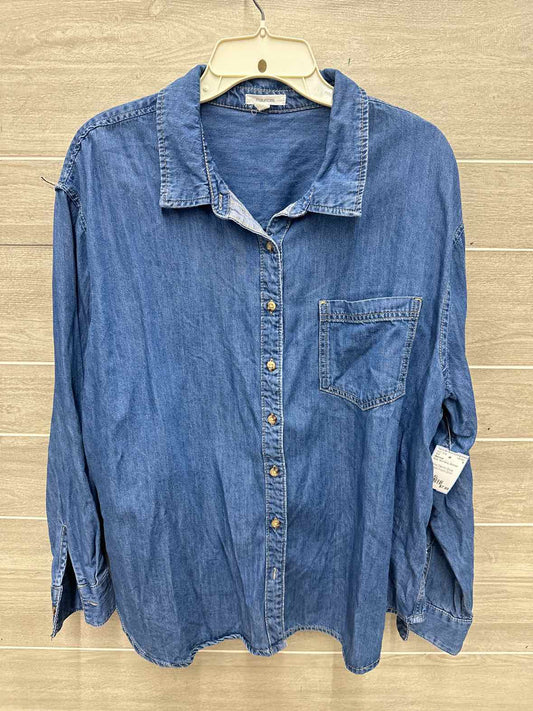 Maurices Size XL Blue Womens Shirt