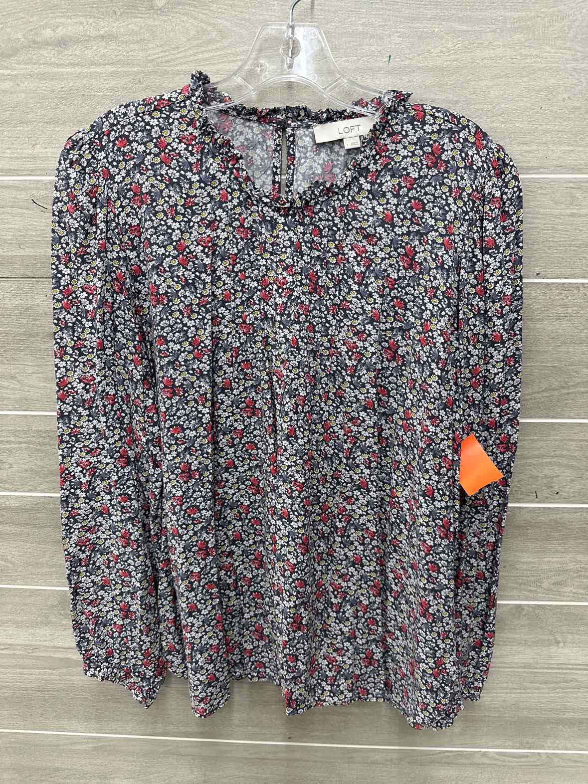 LOFT Size L Blue Womens Shirt