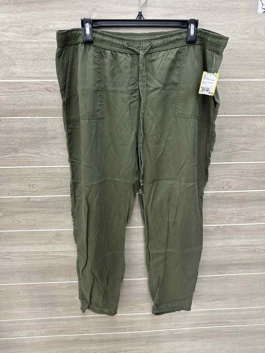 Time & Tru Olive Womens Women Size 12/14 Pants
