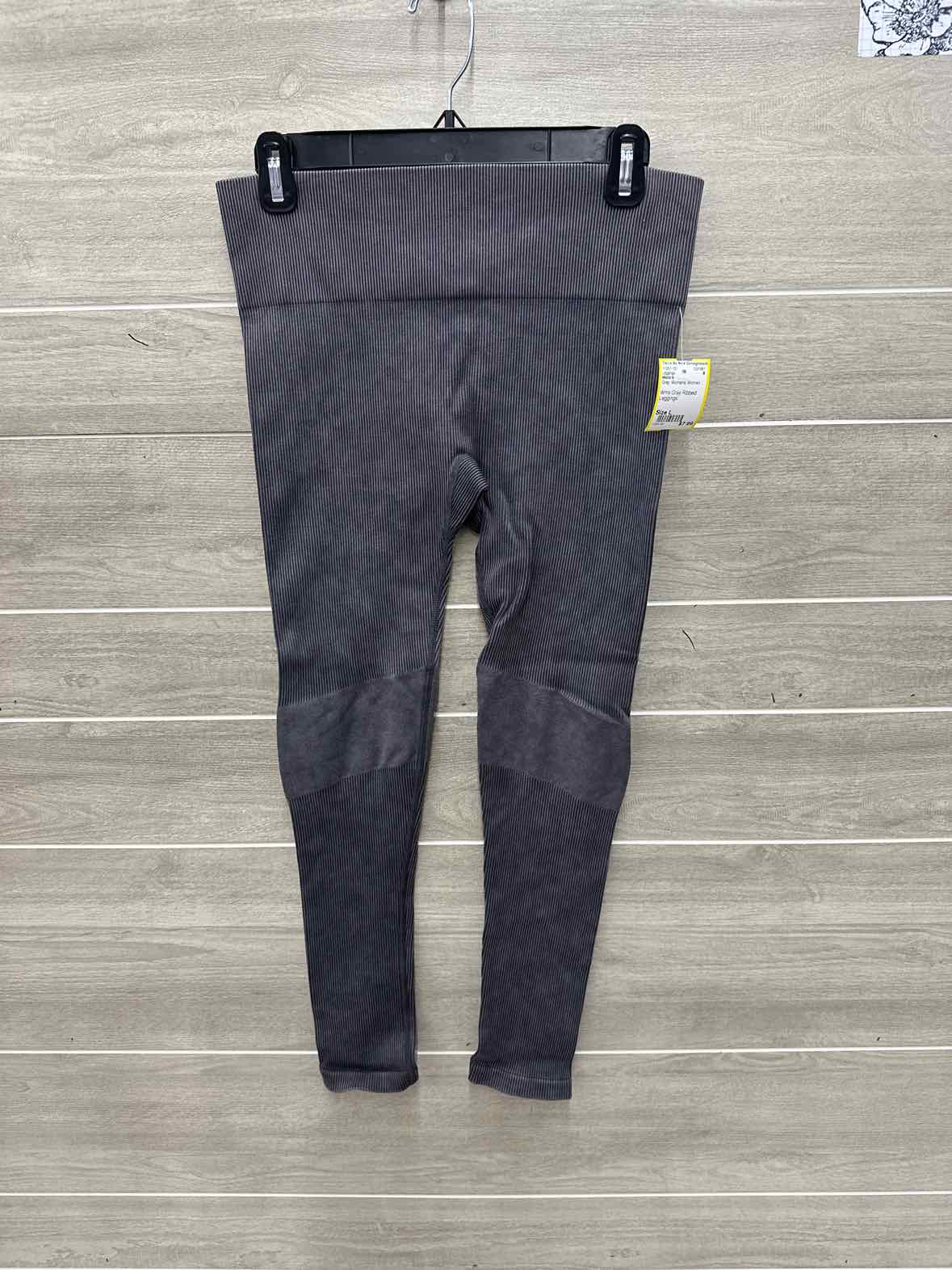 Mono b Size L Gray Womens Leggings