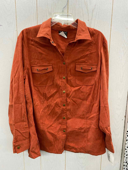 Southern Lady Orange Womens Size L Shirt