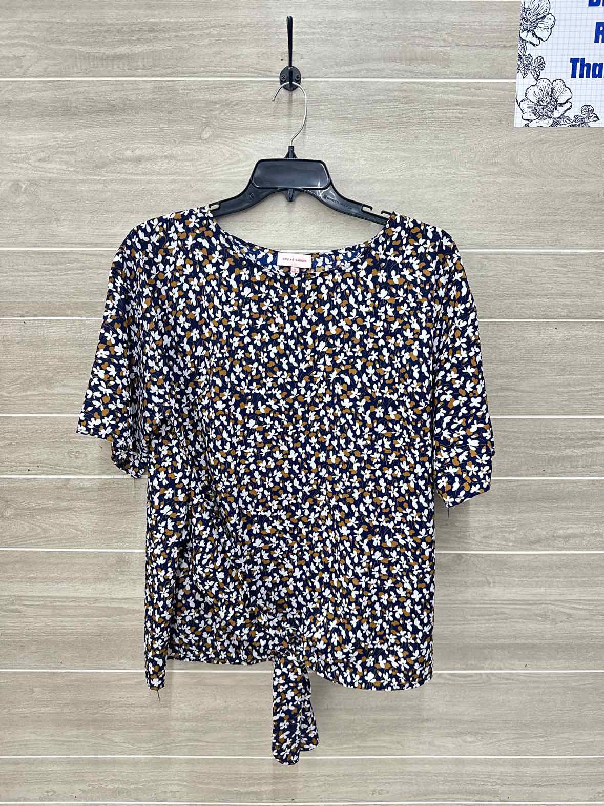 Molly & Isadora Size 1X Navy Plus Shirt