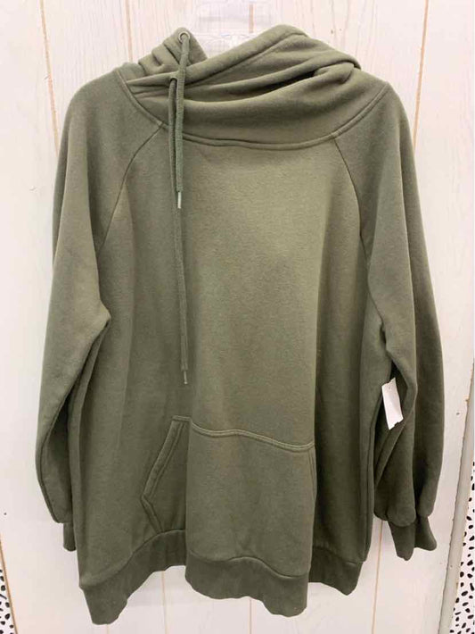 Zenana Olive Womens Size XL Sweatshirt