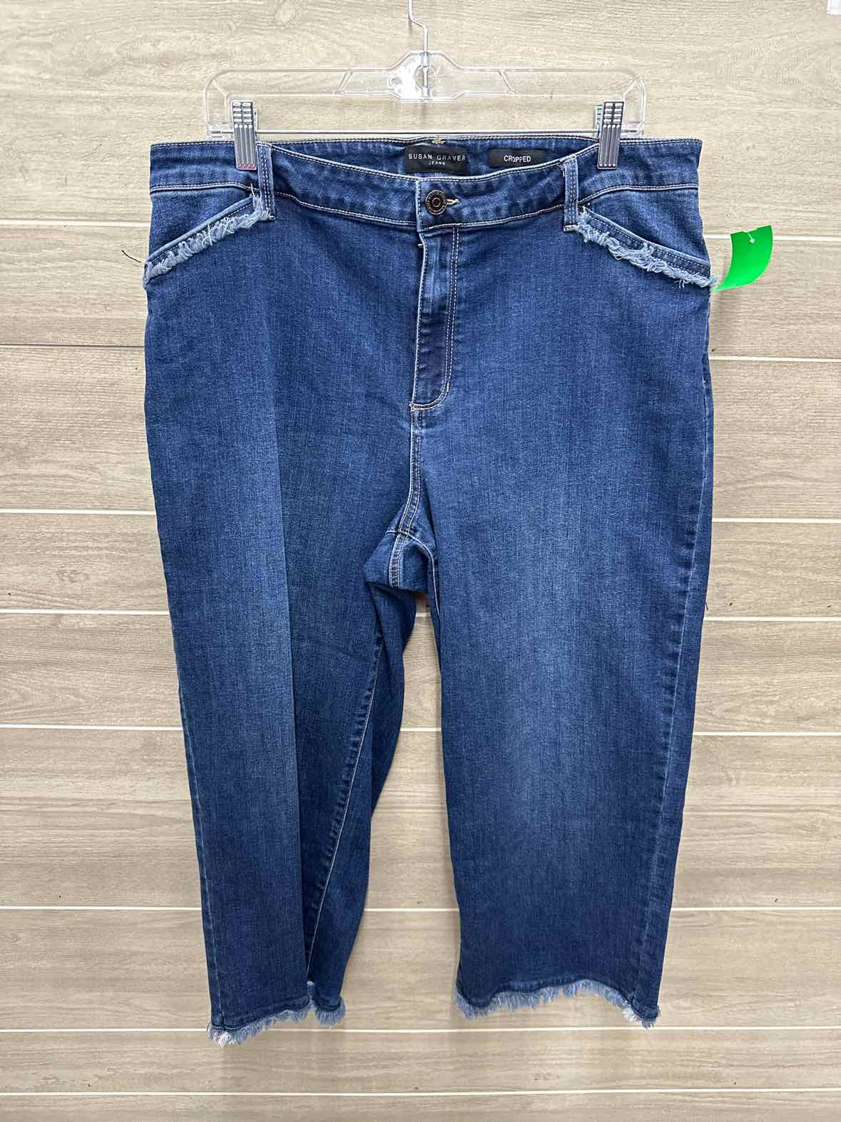 Susan Graver Size 18/20WP Blue Petite Jeans