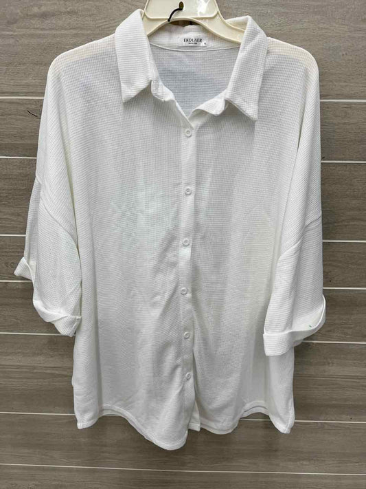 White Womens Women Size XL Short Set