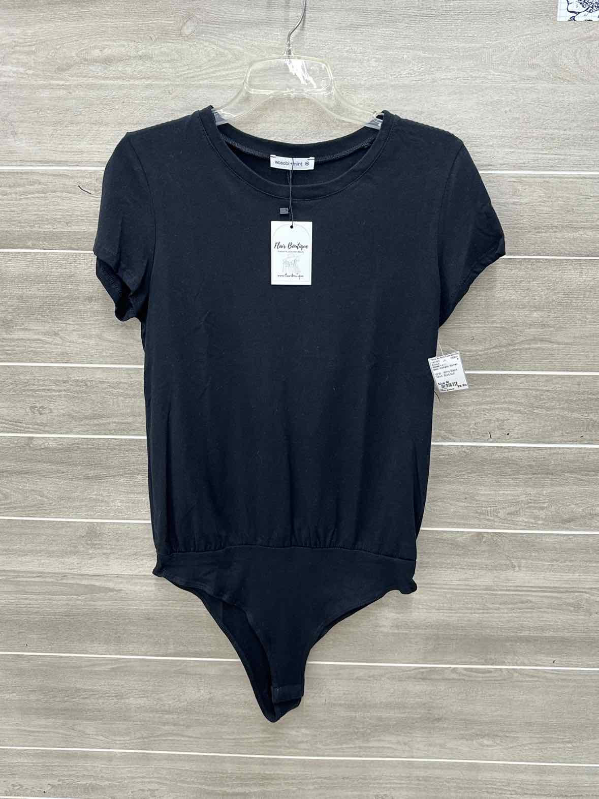 Wasabi + mint Black Womens Women Size M Bodysuit