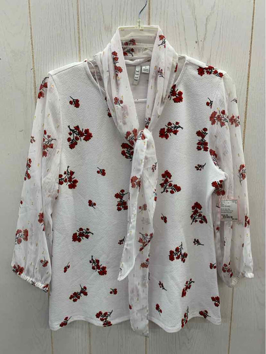 ELLE White Womens Size M Shirt