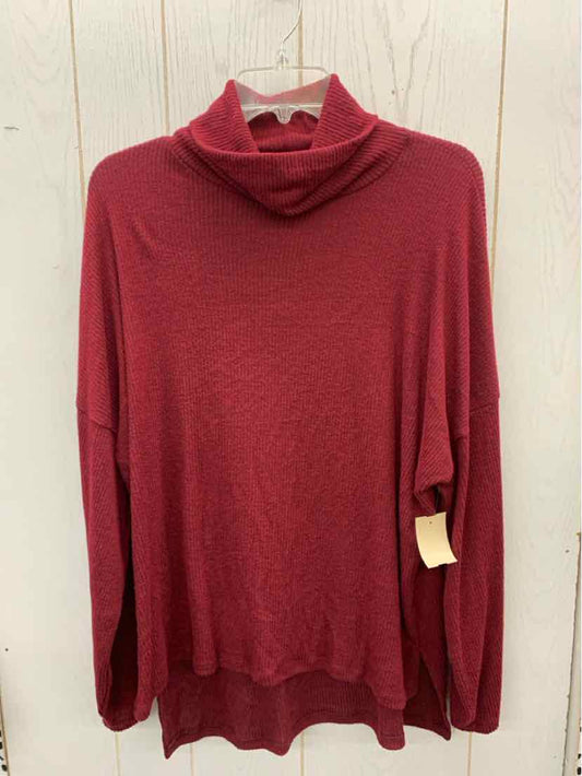 Burgundy Womens Size L Shirt