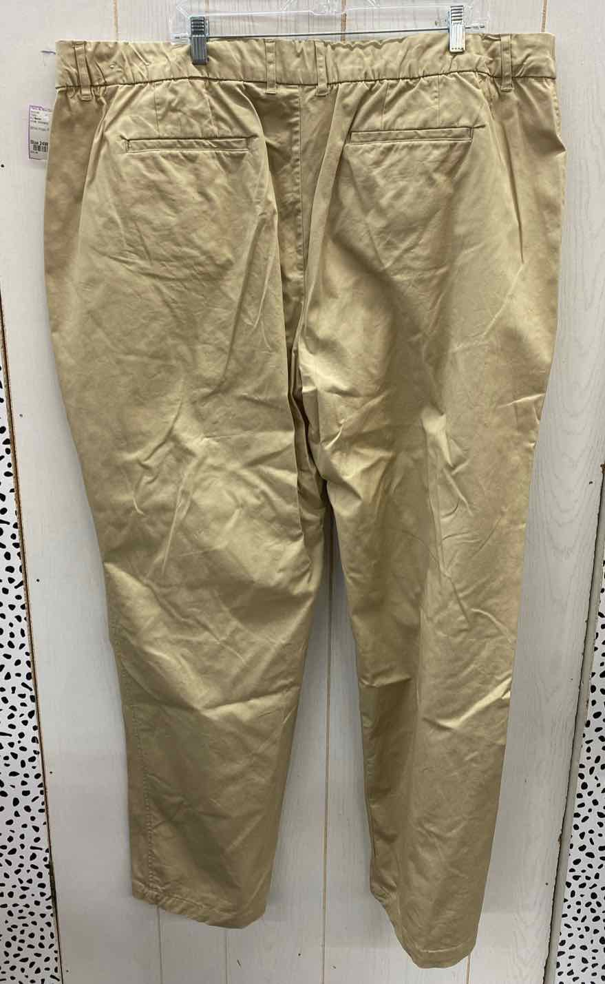 CJ Banks Khaki Womens Size 24W Long Pants