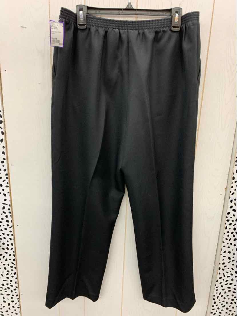 Alfred Dunner Black Womens Size 14 Pants