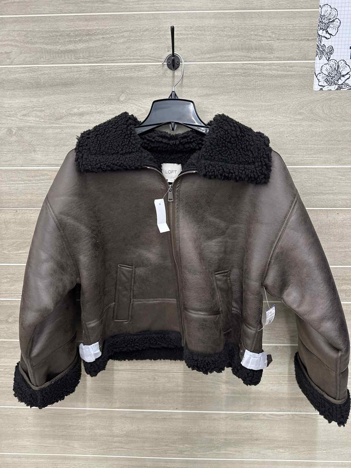 LOFT Size L Brown Womens Jacket (Outdoor)