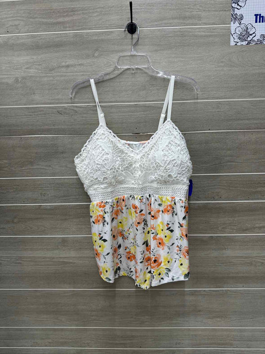 No Boundaries Size XXL White Plus Tank Top